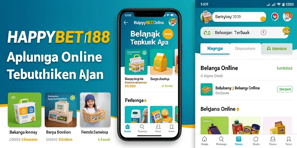 Antarmuka aplikasi HAPPYBET188 yang mudah digunakan untuk belanja online.