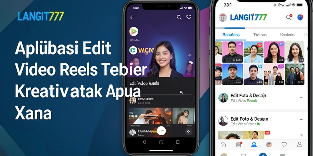Antarmuka LANGIT777 yang intuitif untuk Edit Video Reels.