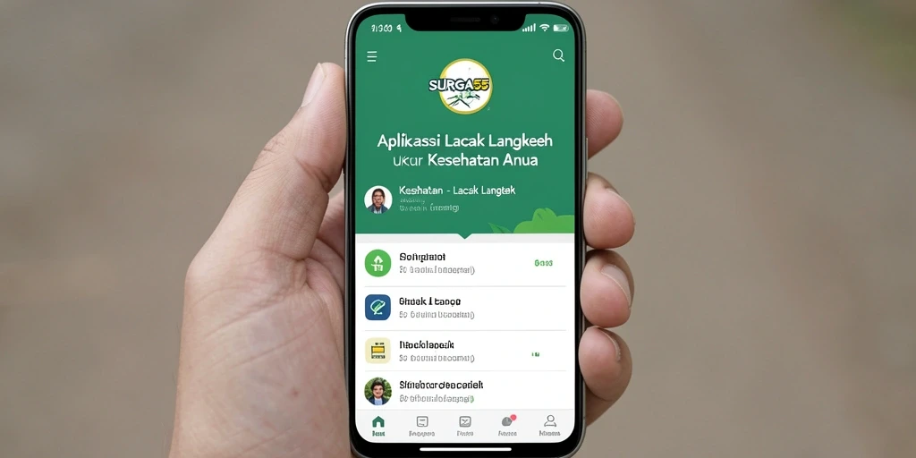Antarmuka pengguna SURGA55 yang intuitif dan menarik.