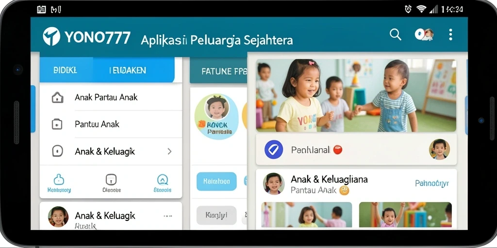Antarmuka YONO777 yang ramah pengguna untuk Pantau Anak.