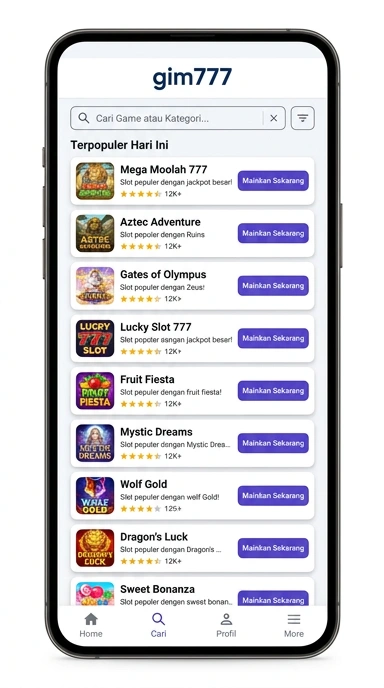 Buat Akun Baru gim777 untuk Pengguna Android
